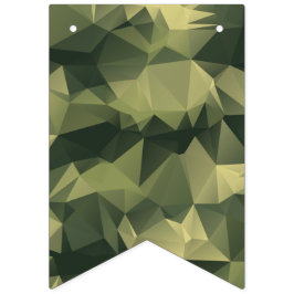 Banderines Camuflaje Geométrico Verde. Camo tu