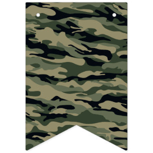 Banderines Camuflaje verde. Camo tu