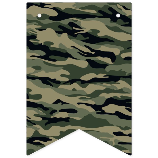 Banderines Camuflaje verde. Camo tu (Primera bandera)