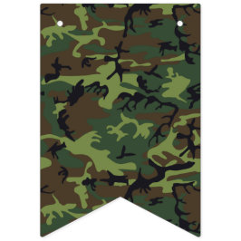 Banderines Camuflaje verde marrón. Camo tu