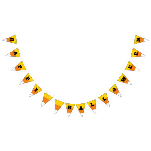 Banderines Candy Corn Piece Feliz Halloween