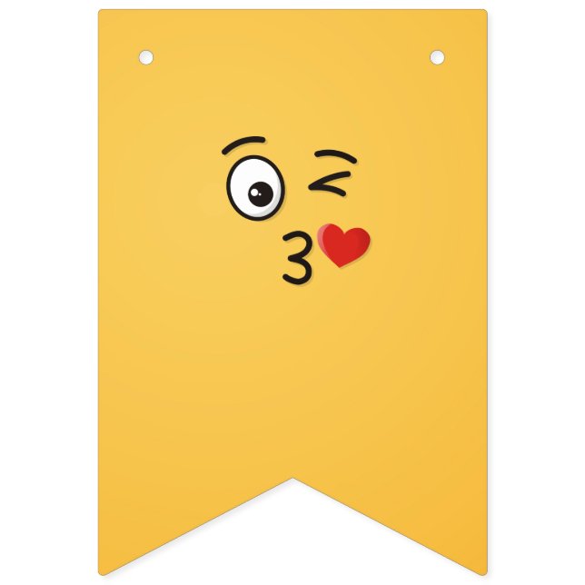 Banderines Cara lanzando un beso (Primera bandera)