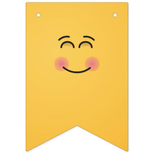 Banderines Cara sonriente con ojos sonrientes