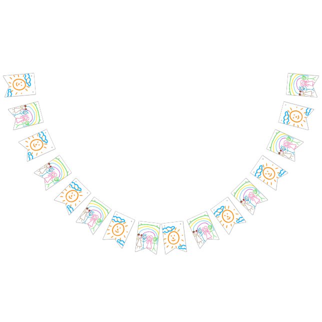 Banderines Cargar los dibujos de los niños convierte los dibu (Todo)