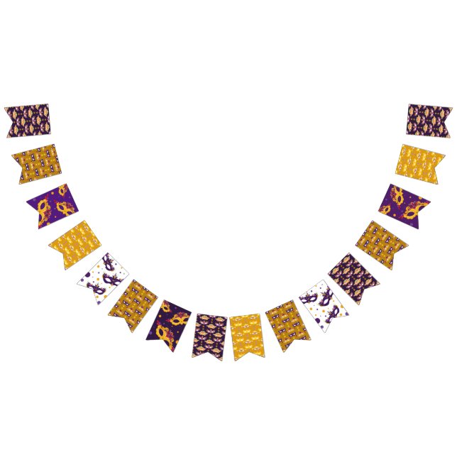 Banderines Carnaval de Mascarada Mardi Gras (Todo)