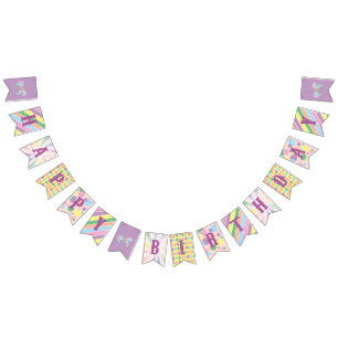 Banderines Carnaval - Funfair - pastel - cumpleaños - ducha