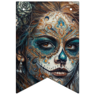 Banderines Catrina Azul