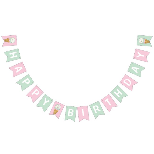 Banderines Celebración De Un Evento De Helado Crema De Hielo  (Todo)