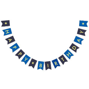 Banderines Celebración del muchacho del feliz cumpleaños