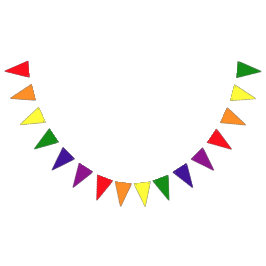 Banderines Celebración del Orgullo LGBTQ de 6 colores con arc