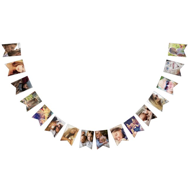 Banderines Celebración personalizada de 16 fotos (Todo)