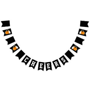 Banderines Cerveza Boda del partido del soltero Saluda a los