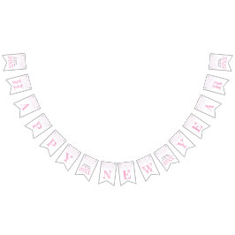 Banderines Champán del rosa color de rosa del fiesta de la