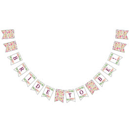 Banderines Chic Floral Despedida de Soltera para Novia Elegan