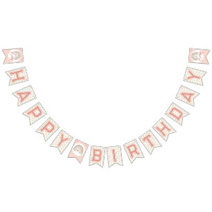 Banderines Chica Boho Birthday Magic Light Coral