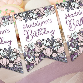 Banderines Chicas Birthday Tea Fiesta Floral