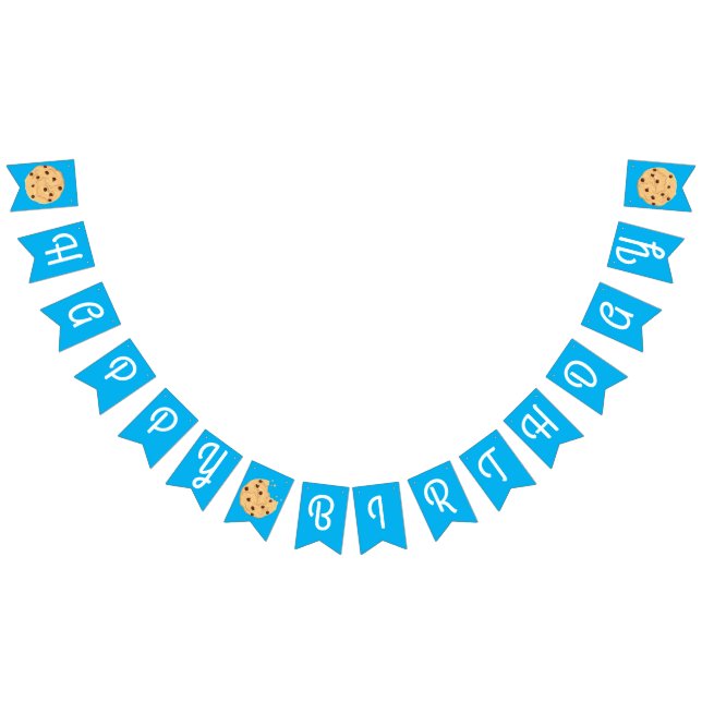 Banderines Chocolate Chip Cookie Niños Primer Fiesta de Cumpl (Todo)