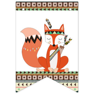 Banderines Chorro Tribal de Baby Shower