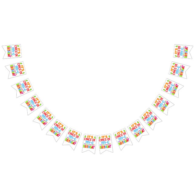 Banderines cinco de mayo cumpleaños divertido (Todo)