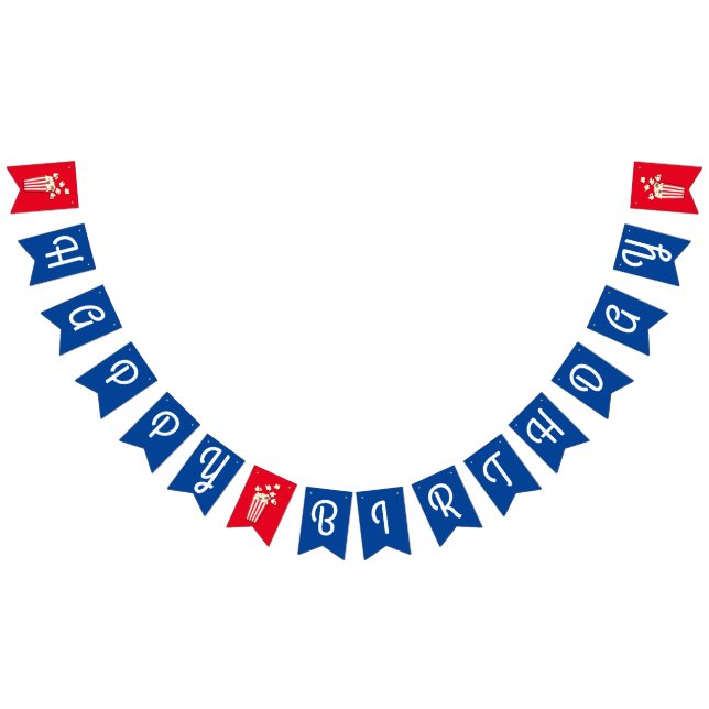 Banderines Cine de cine Popcorn Birday Party (Todo)