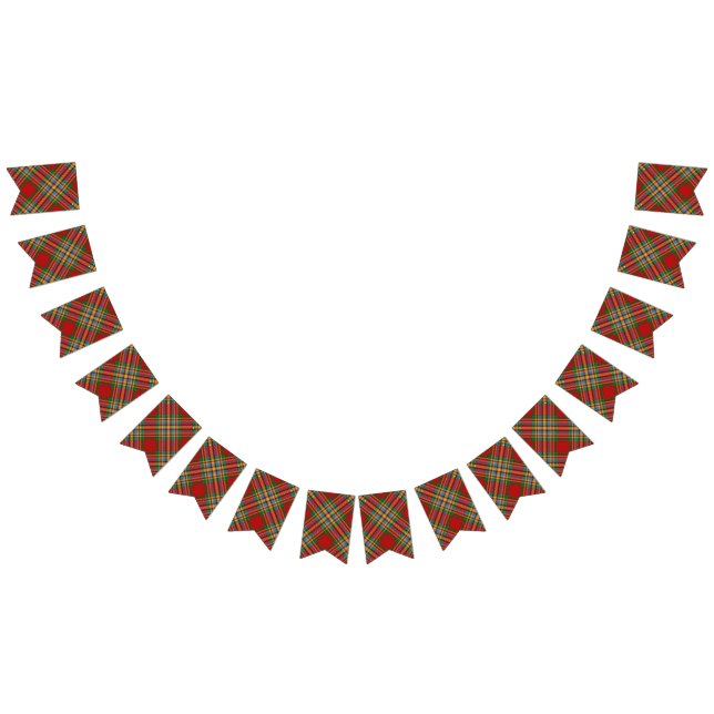 Banderines Clan escocés Chattan Tartán (Todo)