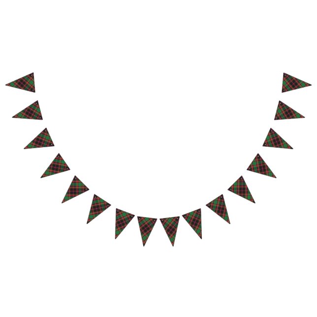 Banderines Clan escocés Cumming Hunting Tartán (Todo)