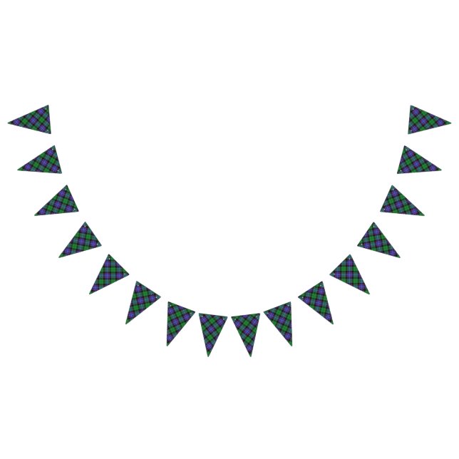 Banderines Clan escocés Galbraith Tartán (Todo)