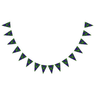 Banderines Clan escocés Gunn Tartán