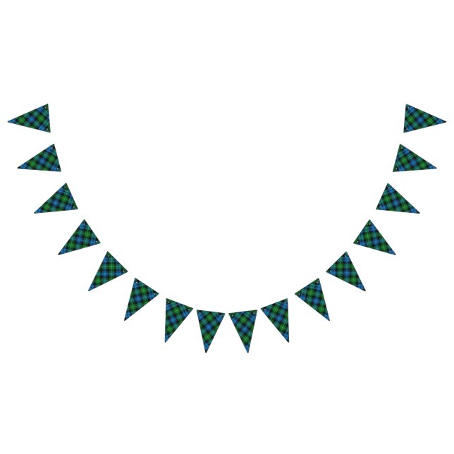 Banderines Clan escocés Lamont Tartán (Todo)
