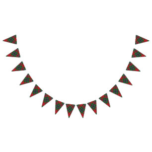 Banderines Clan escocés MacLean Red Tartán