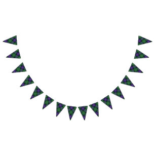 Banderines Clan escocés subió cazando el tartán