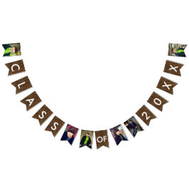 Banderines Clase de 2016 seis textos blancos de madera