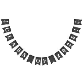 Banderines CLASE DE 2025 sobre tablero de croquis simulado co