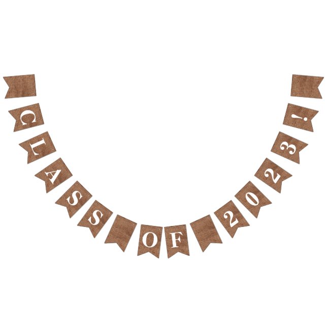 Banderines CLASE DE Personalizable DE 2020 en Burlap Simulado (Todo)
