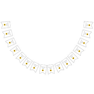 Banderines Clase de Sunflower del partido de graduación de 20