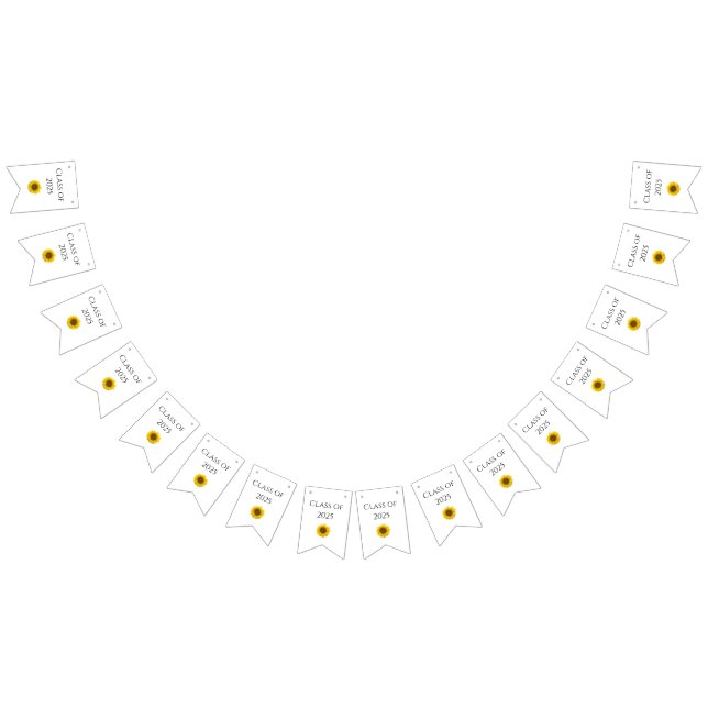 Banderines Clase de Sunflower del partido de graduación de 20 (Todo)