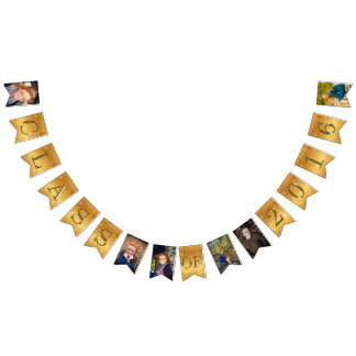 Banderines Clase del falso Relieve metalizado dorado 2016 de