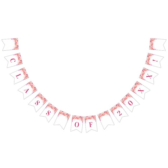 Banderines Clase del graduado de flores de la acuarela del (Todo)