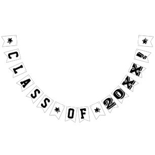 BANDERINES CLASE PERSONALIZADA DE LA GRADUACIÓN DE RÓTULO D