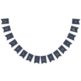 Banderines Classic Navy Plaid Teddy Bear Girl Happy Birthday 