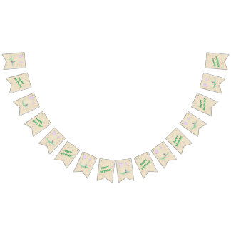 Banderines Cocodrilo Fiesta de Confetti beige