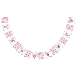 Banderines Colección de oso viajero - rosa