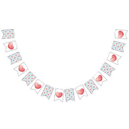 Banderines Colección del corazón del oso - Azul