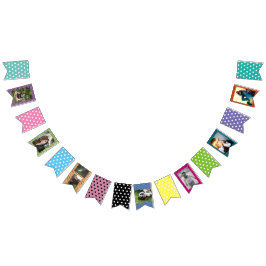 Banderines Colgante divertido de lunares con fotos personaliz