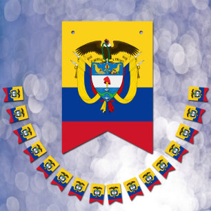 Banderines Colombian Flag & Party Colombia Banners / Weddings