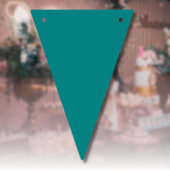 Banderines Color sólido verde azulado | Clásica | Elegante (Subido por el creador)