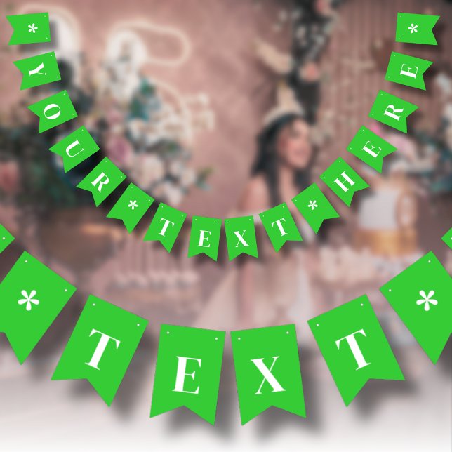 Banderines Color Sólido Verde Limón Neon | Personalizado (Subido por el creador)