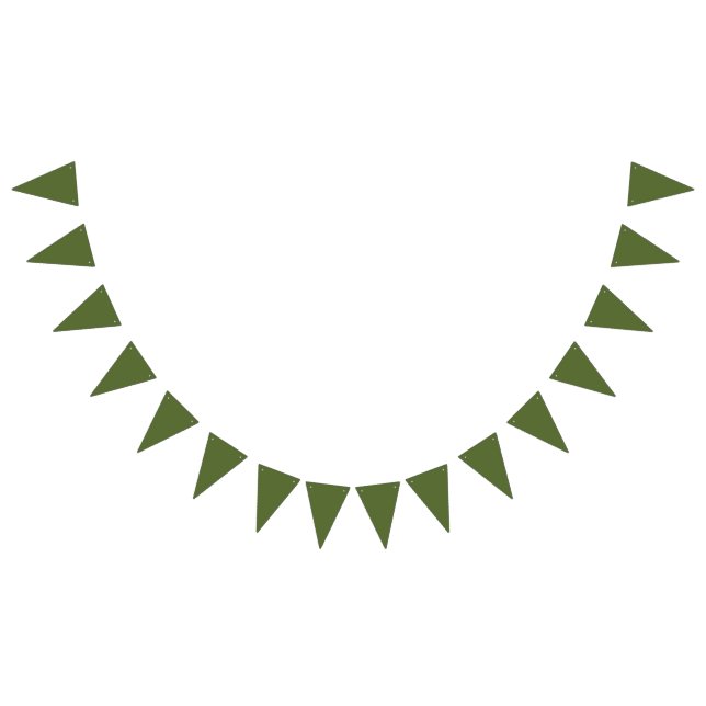 Banderines color verde oliva oscuro (Todo)