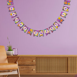 Banderines Colorido Paisley Feliz Dulce