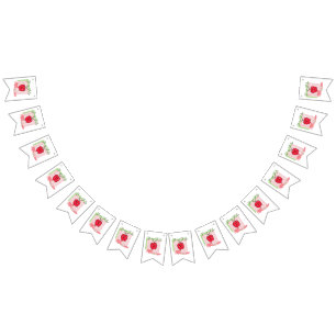 Banderines comida kawaii - manzana linda, rosa, verde